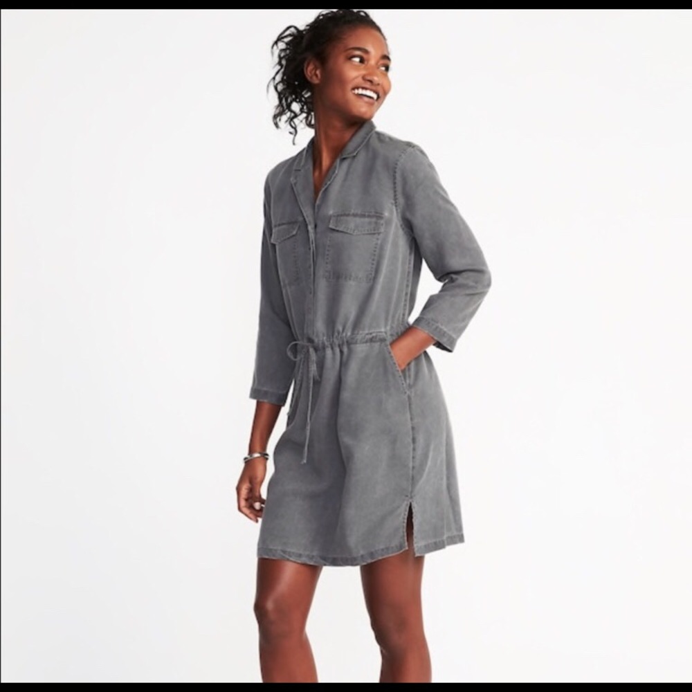 Old Navy Stencil drawstring dress